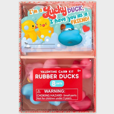 Paper Magic 8ct Rubber Duck Valentine's Day Exchange Cards