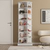 Rotating Shoe Rack Tower 360, Spinning Shoe Rack Tower 7 Tier for Closet, Entryway, Tall Shoe Storage Organizer, Holds Up to 28 Pairs of Shoes - image 3 of 4