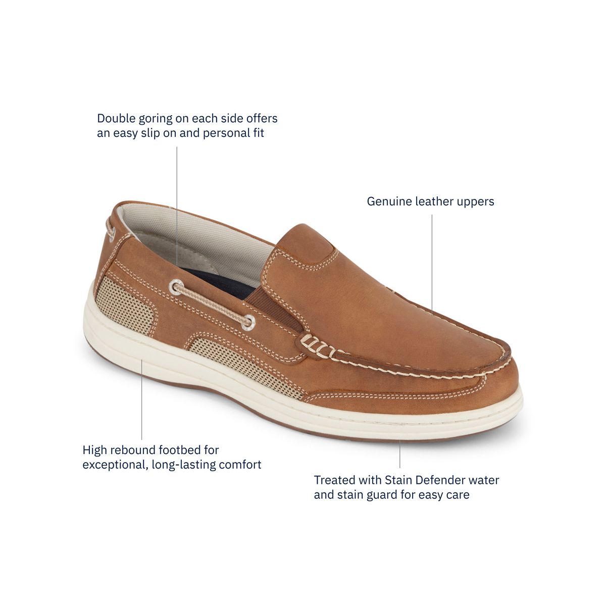 Dockers Mens Tiller Classic Leather Boat Shoe - thumbnail 7