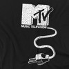 Unplugged Mtv Logo With Giant Plug Adult T-Shirt Black - 2 of 4