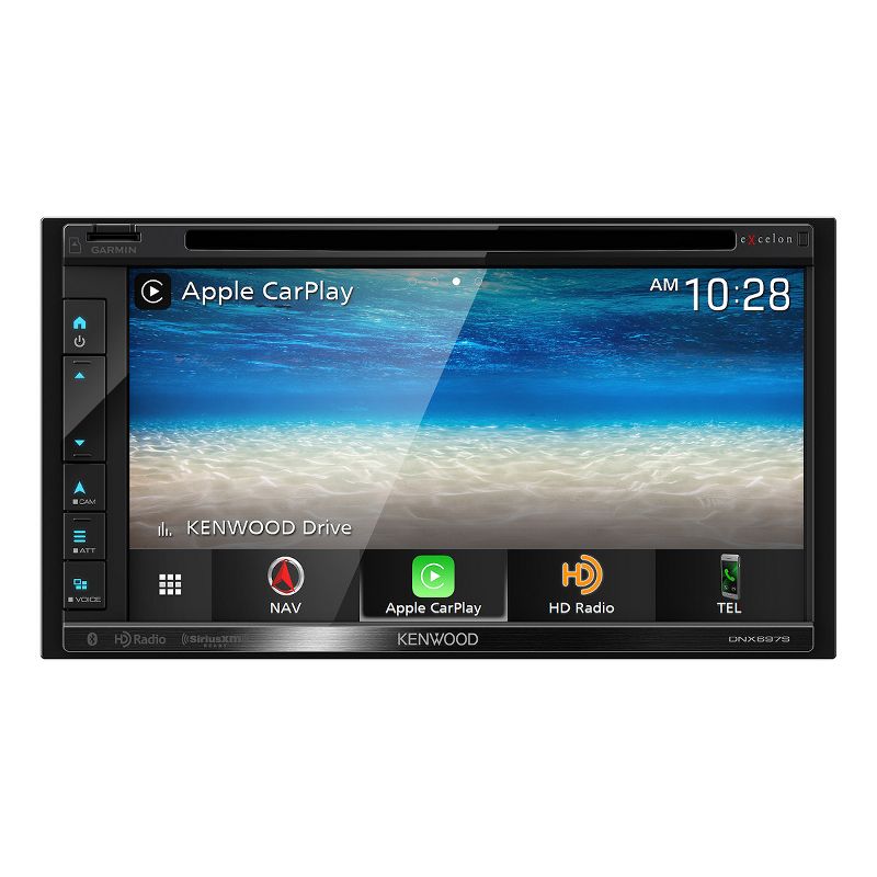 Kenwood DNX697S 6.8" CD/DVD Garmin Navigation Touchscreen Receiver w/ Apple CarPlay and Android Auto, 2 of 14