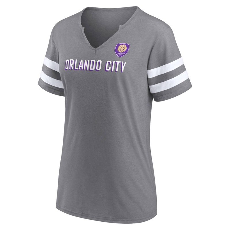 MLS Orlando City SC Women&#39;s Split Neck Team Specialty T-Shirt, 2 of 4