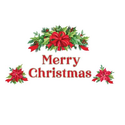 Collections Etc Holiday Swag Merry Christmas Garage Door Magnets