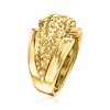 Ross-Simons Italian 14kt Yellow Gold Diamond-Cut and Polished Ring - 3 of 4