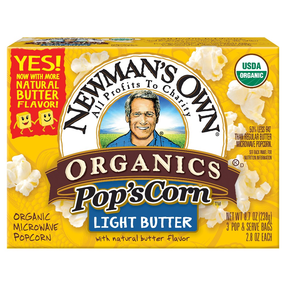 UPC 757645000215 product image for Newman's Own Organics Light Butter Pop's Corn - 3ct | upcitemdb.com