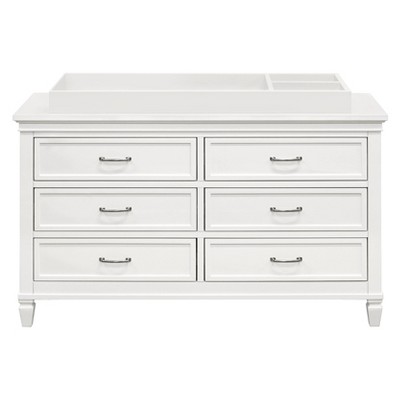 Warm White Wooden Universal Changing Table Topper