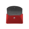 JAM Paper Italian Leather Business Card Holder Case with Round Flap Red 2233317457 - image 2 of 4