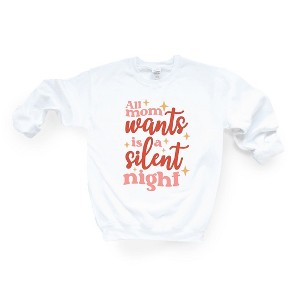 Simply Sage Market Women's Graphic Sweatshirt Mom Wants A Silent Night - 1 of 2