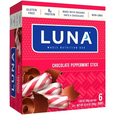 LUNA Chocolate Peppermint Nutrition Sticks - 6ct