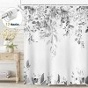LunaLulinlk Gray Eucalyptus Fabric Shower Curtain - 3 of 4
