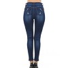 Wax Jeans Women's Push-Up True Stretch High-Rise Destructed Skinny Jean - 3 of 3