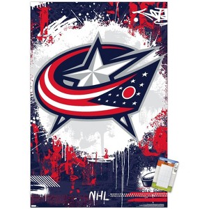 Trends International NHL Columbus Blue Jackets - Maximalist Logo 23 Unframed Wall Poster Prints - 1 of 4