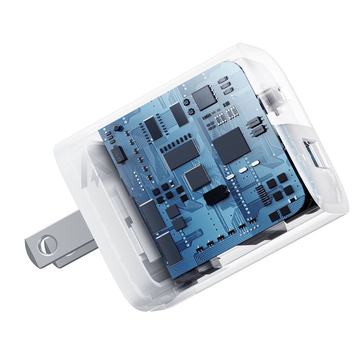 Anker 2 Port 33W Wall Charger with 6' USB-C to USB-C Cable - White: Quick Charge, 9V Output - thumbnail 4