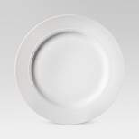 11" Porcelain Beaded Rim Dinner Plate White - Threshold™