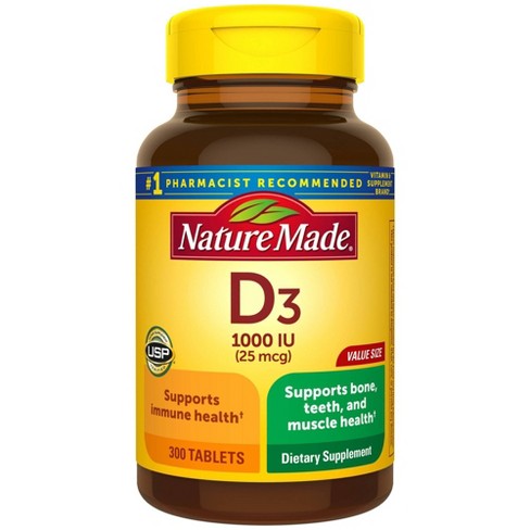 Nature Made Vitamin D3 Dietary Supplement Tablets - image 1 of 4