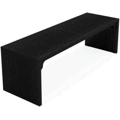 Resenkos Computer Desk, Office Desk, Study Desk,78.7" Two Person Desk, Wood Long Computer Desk Double Desk,Black