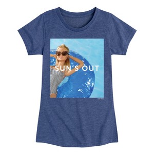 Girls' - Barbie - Sun's Out Fitted Short Sleeve Graphic T-Shirt - 1 of 3