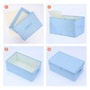REGALWOVEN Fabric Collapsible Spacious Versatile Storage Bin with Lid and Handle 2 Pcs - 3 of 4
