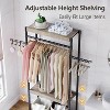 5-Tier Over-The-Washer Storage Shelf - Adjustable Height Laundry Organizer with Double-Layer Wood Shelves, Space-Saving Design - 4 of 4