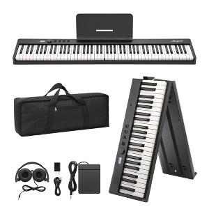 Whizmax Portable Piano Keyboard 88 Keys for Beginner,Full Size Digital Piano with Sustain Pedal,Headphones, Handbag, Bluetooth, USB MIDI - 1 of 4