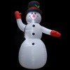 vidaXL Weather-Resistant XXL Christmas Inflatable Snowman - Easy Self-Inflatable LED Outdoor Display - 236.2 Inches Tall - 3 of 4