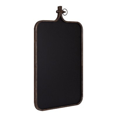 Kate and Laurel Yitro Metal Framed Chalkboard, 20x35, Bronze