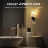 YANSUN 1W Plug-in Light-Controlled Night Light, Octagonal Crystal Shade, Upward Lighting, Black Base, Copper Finish, 3000K Warm Light - 4 of 4