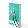 INIU Leopard 6.6' 2-Pack 100W Fast Charging USB-C to USB-C Braided Nylon Cable - Black - 2 of 4