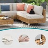 DSVIMOY 8-Piece Patio Furniture Set with Thick Cushion, Outdoor Furniture with Storage Table, Beige, 29.5"*26.5"*25.5" - 4 of 4