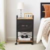 VECELO Rolling File Cabinet, Mobile Printer Stand with 1-Drawer and Open Storage Shelf - 2 of 4