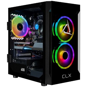 CLX SET Gaming PC TGMSETRTA4203BM - Intel Core i5 14400F 2.5GHz 10-Core, 16GB DDR5, GeForce RTX 4060 8GB, 1TB NVMe M.2 SSD, WiFi, Windows 11 Home - 1 of 4