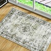 Maxax Boho Area Rug, Low Pile Vintage Oriental Washable Rugs for Kids Room, Indoor Decor, Green - 3 of 3