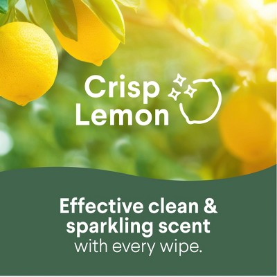 Clorox Fresh Lemon Scented Seasonal Disinfecting Wipes All Purpose Cleaners - 225ct/3pk