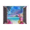 "Tropical Window to Paradise VII" Outdoor Canvas - 2 of 3