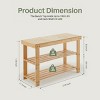 JIONJOY 3-Tier Bamboo Shoe Rack & Storage Bench - 286lb Capacity, Space-Saving Organizer for Entryway, Bedroom, Living Room (11.3x27.6x17.8in) - 2 of 4