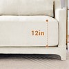 VASIP Chenille Sofa with Lumbar Pillows - Ergonomic, Wood Frame, Plush Sponge - Easy Assembly, Elegant Armrests - 4 of 4