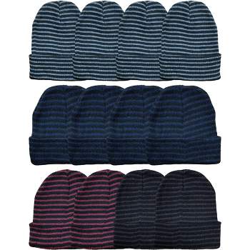Yacht & Smith: Knit Winter Beanie - Assorted Stripes