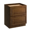 CASAINC 30 in. W x 34.5 in. H x 24 in. D 2 Drawer Soft Close Base Kitchen Cabinet with Full Overlay Front - Plywood Ready to Assemble - 2 of 4