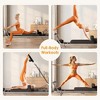 SEVOBAL Pilates Reformer Foldable Pilates Machine Equipment Home Use Gym Workout Advanced Beginners Users Up to 330lbs Capacity, Silver, - 4 of 4