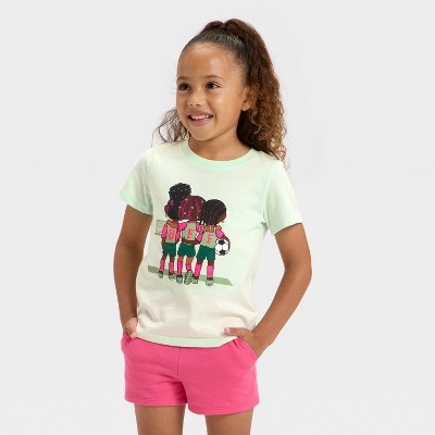 Toddler Girls' Kindness Graphic T-Shirt - Cat & Jack™ Light Green