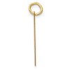 Black Bow Jewelry 14k Yellow Gold, Ella Collection, LG Fancy Script Initial Pendant A-W - 2 of 4