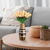 Unique Bargains PU Real Touch Artificial Flowers with Stems 24 Pcs - 4 of 4