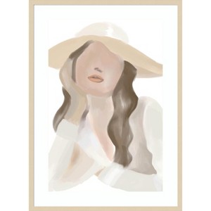 Amanti Art Lady in Neutral by Melloi Art Prints Wood Framed Wall Art Print - 1 of 4