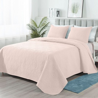 HYLEORY Quilt Set - Soft Lightweight Quilts Reversible Quilted Bedspreads 2 Piece (1 Quilt, 1 or 2 Pillow Sham)