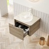 GDFStudio Winfough Modern Bathroom Vanity with Round Basin and Drawer - 2 of 4
