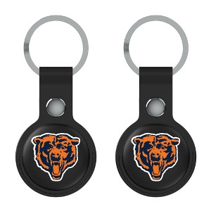 Keyscaper NFL NFC Historic Teams Insignia Black Airtag Holder 2-Pack - 1 of 4