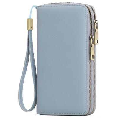 FATMOON Women’s Wallet - RFID Blocking Large Capacity Vegan Leather Clutch Wallet with Wristlet –Secure & Spacious for Daily Use,Travel