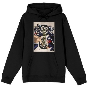 Jujutsu Kaisen Character Poster Art Men's Black Sweatshirt - 1 of 2