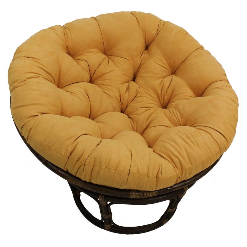 42" Rattan Papasan Chair with Micro Suede Cushion - International Caravan, 1 of 6