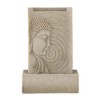 Gulches 9*6.5*14" Indoor Buddha Water Fountain, Polyresin Tabletop Fountain - 4 of 4